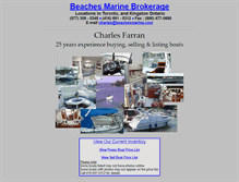Tablet Screenshot of beachesmarine.com